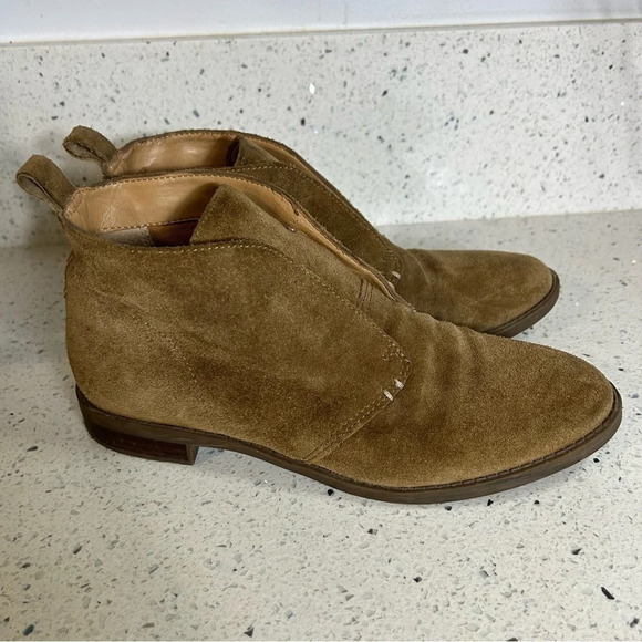 Franco Sarto Llena Brown Suede Ankle Boot Bootie​​​ - Picture 6 of 10